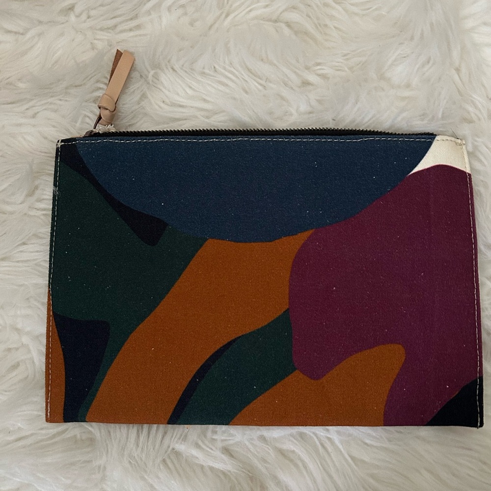 Minted Colorful Abstract Pouch - Picture 3 of 4